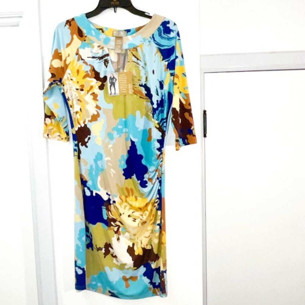 Tina Knowles Multi Color Dress